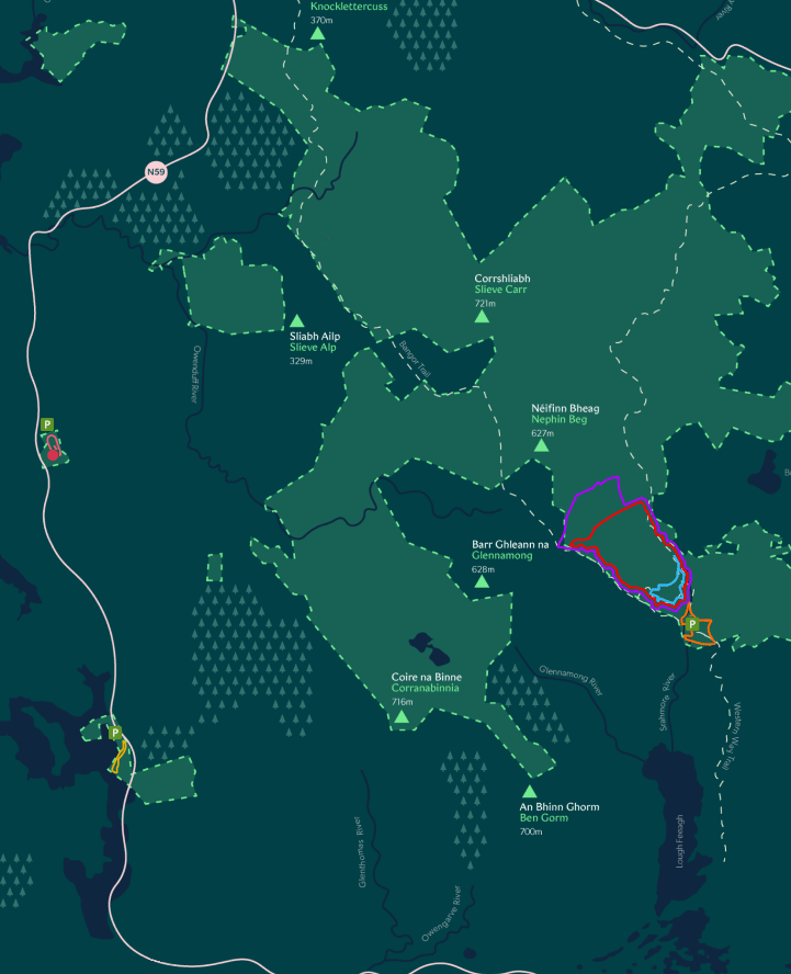 Wild Nephin Trail Map